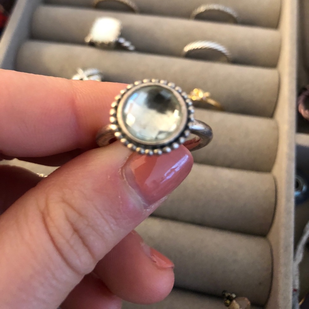 Beautiful pandora aquamarine ring!